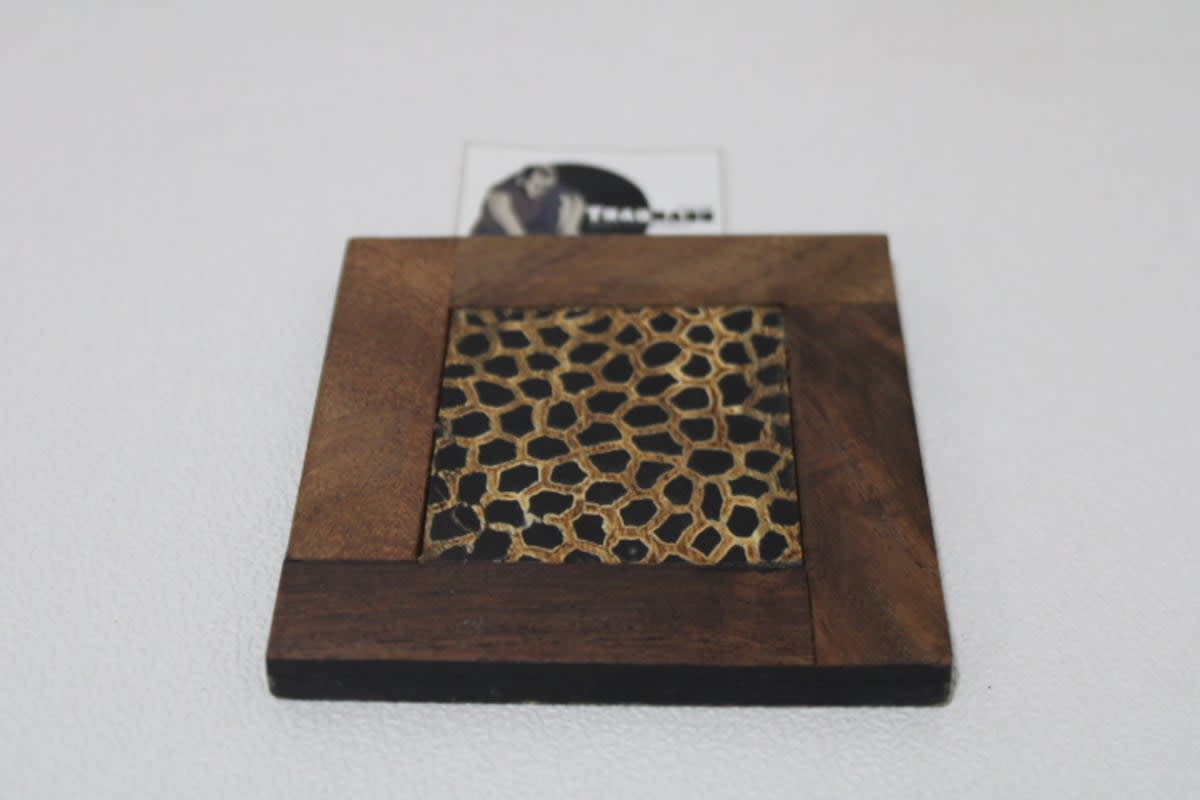 Burnt Horn and Wood Coaster — Horn and Wood 