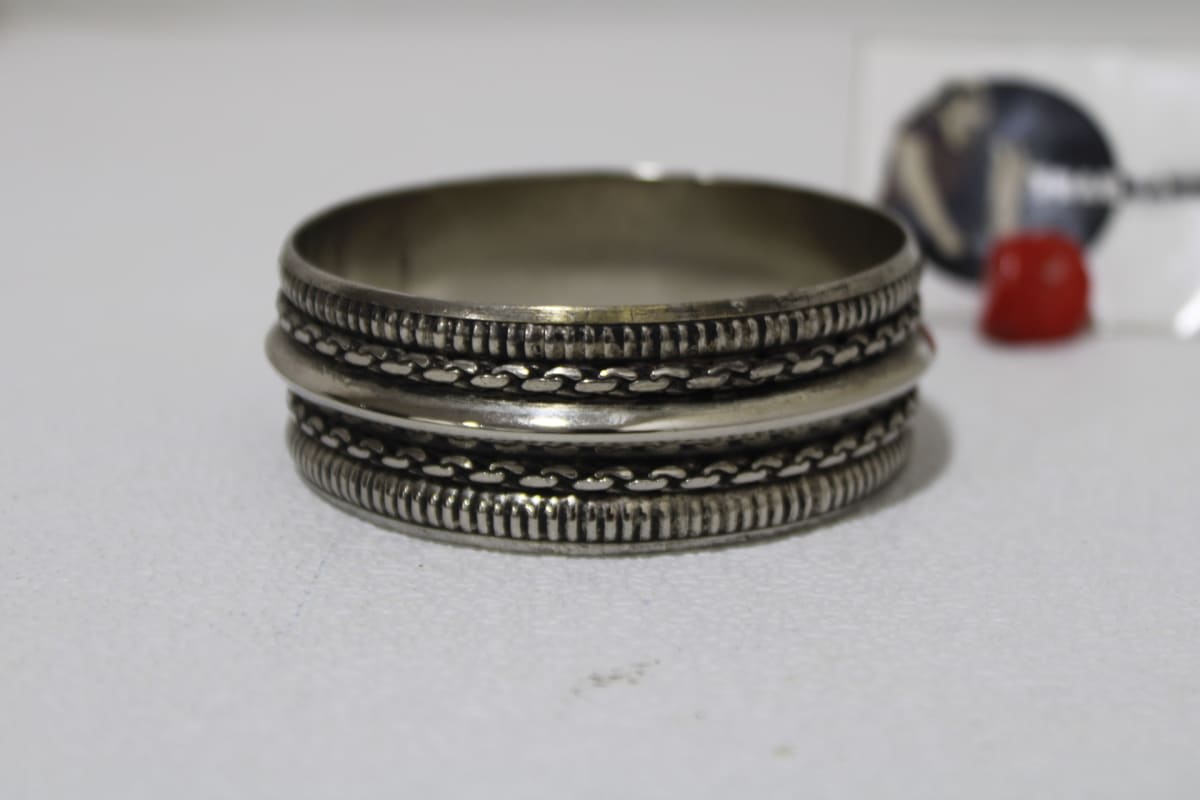Nickel Brass Bangle Dual Pipe Design — undefined