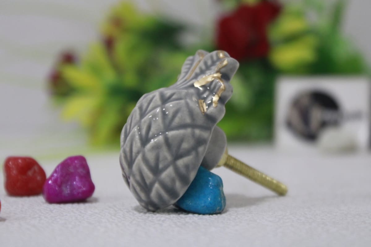 pineapple ceramic knobs — Ceramic