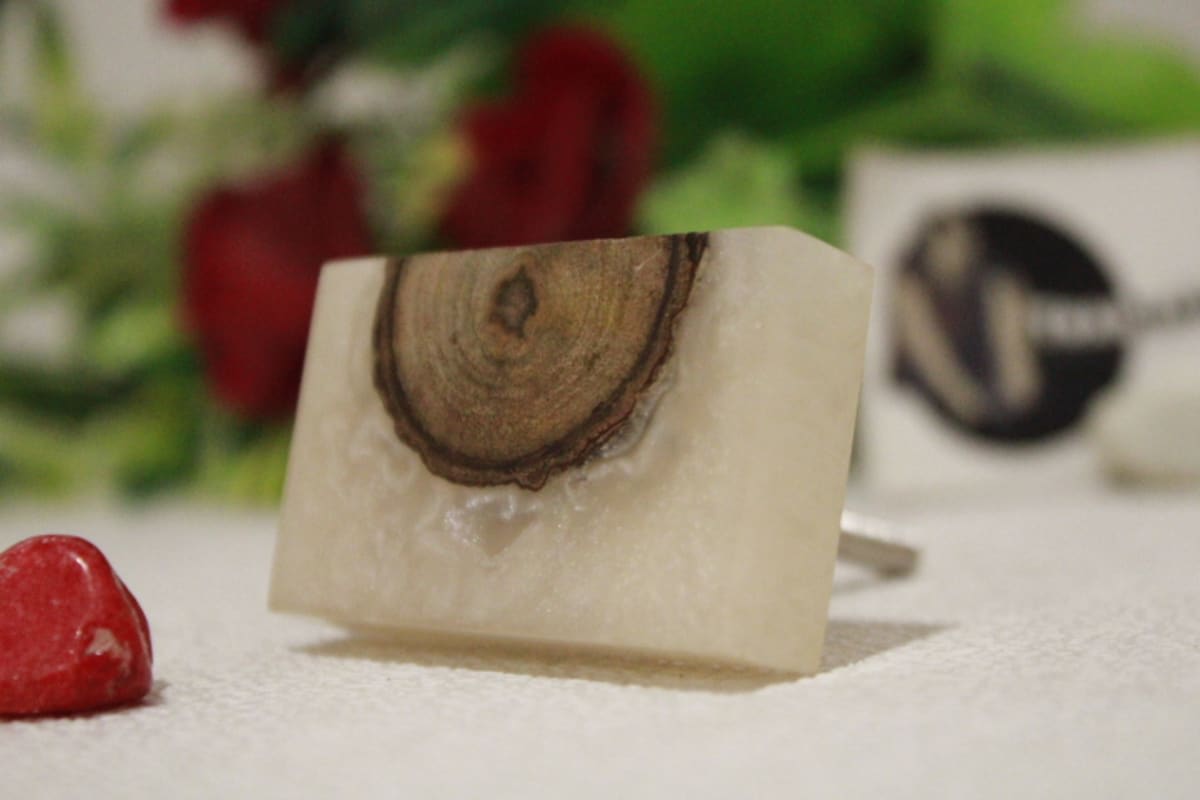 Resin & Wood Rectangular Knob — RESIN & WOOD
