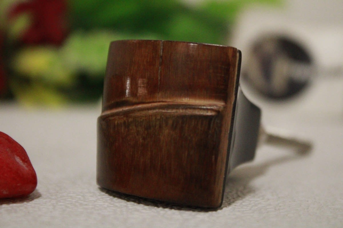 Bamboo Knob In Square Shape — Bamboo