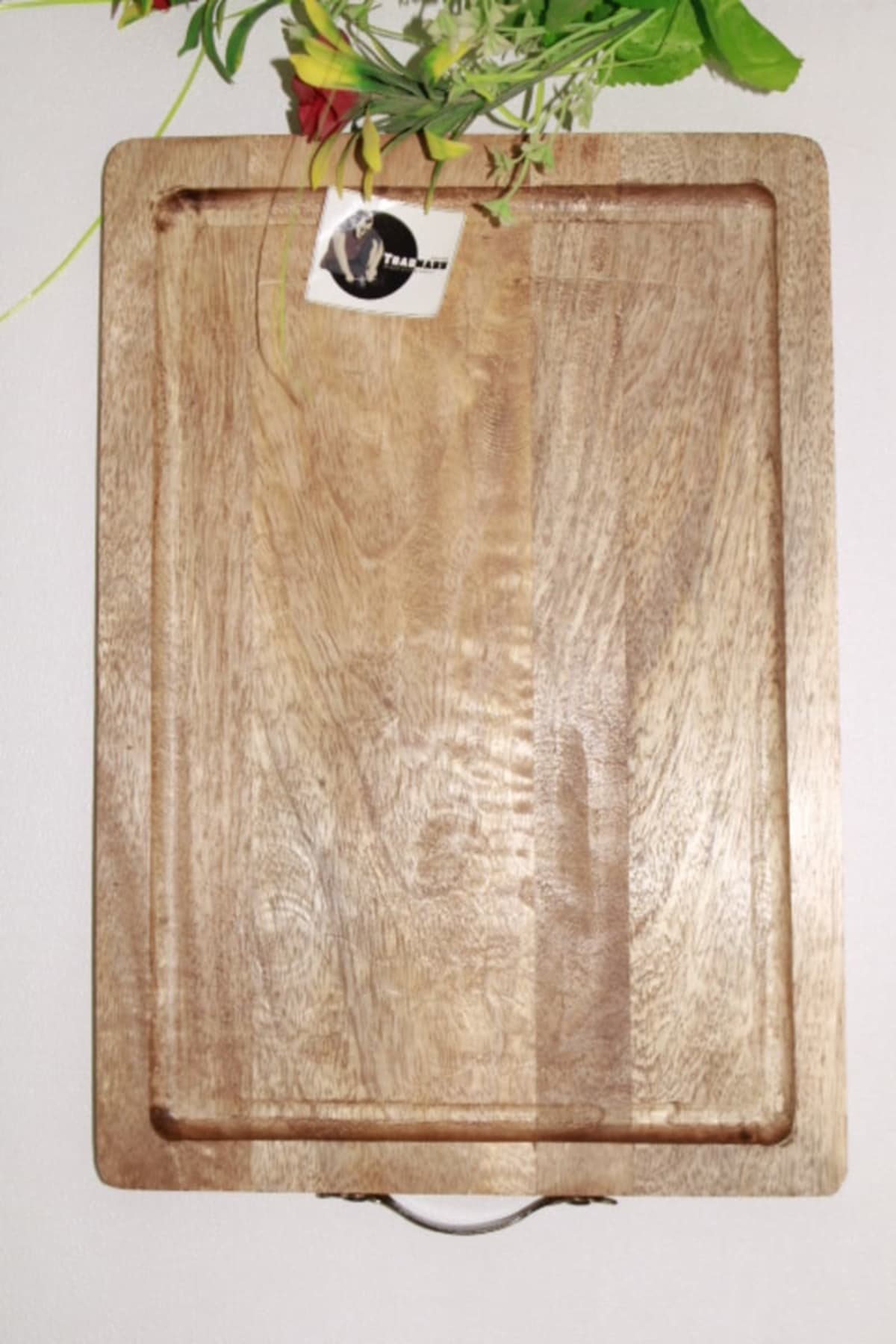 Wooden Serving Tray With Handle — Wood