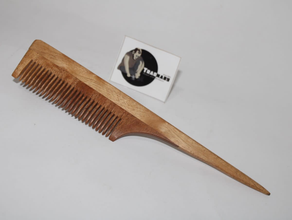 PIN TAIL COMB — NEEM WOOD
