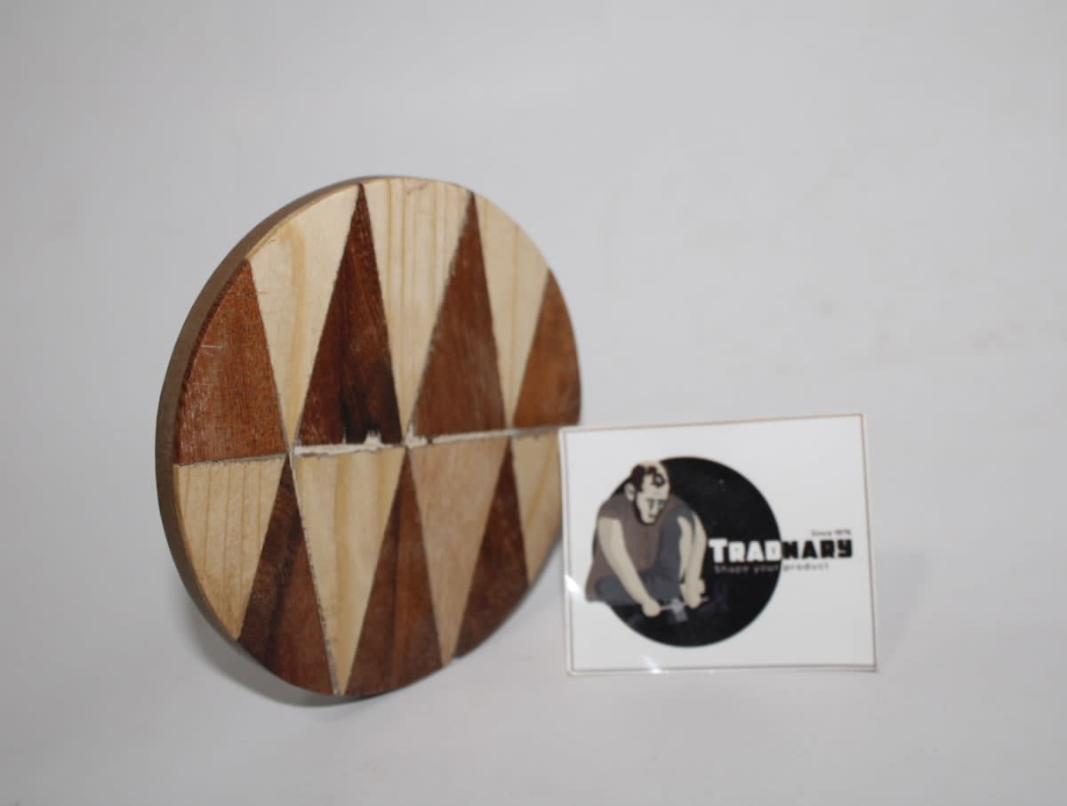 ZIGZAG DESIGN WOODEN COASTER — WOOD