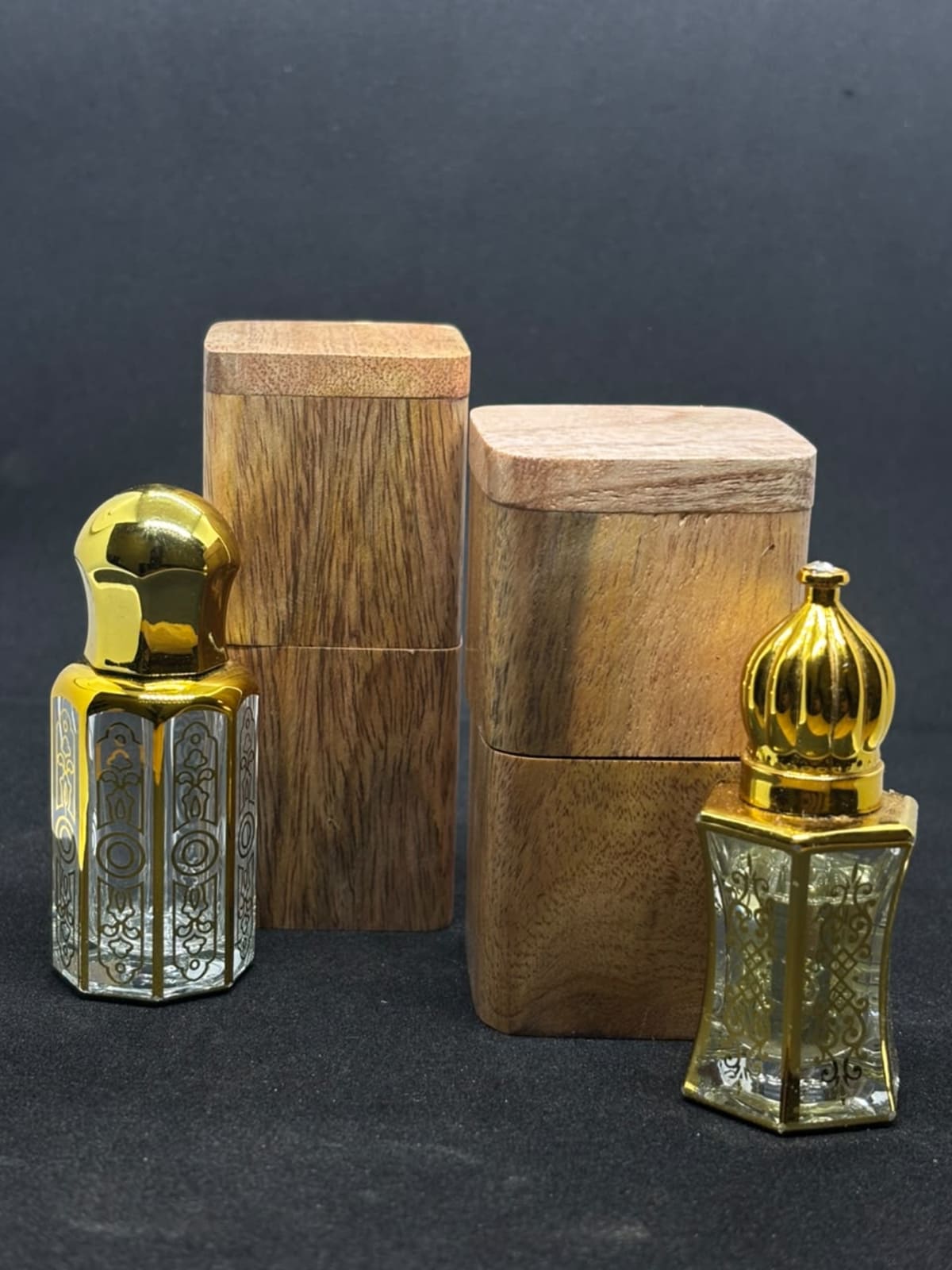 Handmade Wooden Attar Holder handmade in Mango Wood by an Indian manufacturer