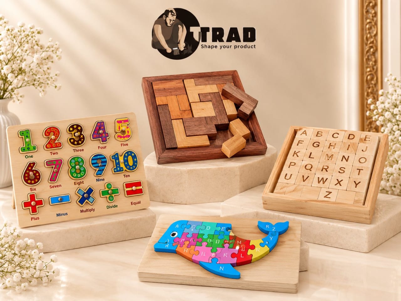 Wooden Toys collection from an Indian handicraft manufacturer