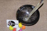 Black Serving Horn Bowl product view 3