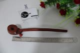 Churchwarden Leaf Design Red Wood Smoking Pipe product view 3