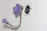 Ceramic Purple Rose Wall Hook product view 3
