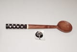 Wooden Spoon In Round Bowl with Resin Handle product view 1