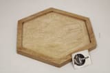 Wooden Serving Plate Set In Hexagon Shape product view 1