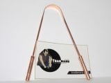 COPPER TONGUE CLEANER WITH HANDLE product view 1