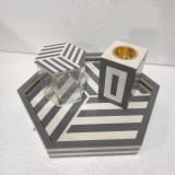 Resin Inlay Incense Burner In Hexagon Shape product view 2