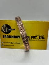 Floral Copper Cuff With Magnet product view 2