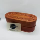 Wooden Attar Holder with Floral Carving product view 2