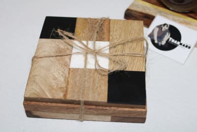Wood  and Resin Coasters thumbnail 3