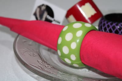 Carved Resin Napkin Ring thumbnail 2