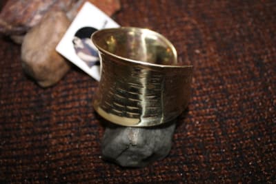 Golden Brass Cuff thumbnail 2