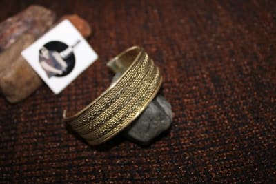 Triple Rope Design Brass Cuff thumbnail 2