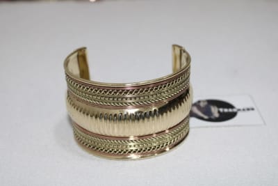 Four Copper Rope Design Brass Cuff thumbnail 1
