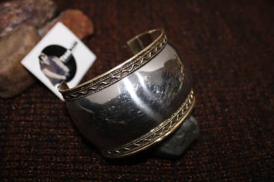 Brass Cuff With Iron thumbnail 2