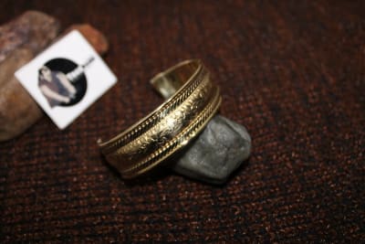 Rope Design Brass Cuff thumbnail 2