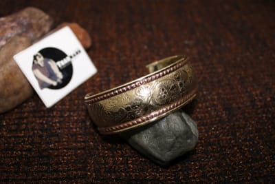 Brass Cuff With Dual Copper Rope Design thumbnail 2