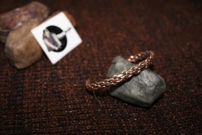 Copper Cuff Bracelet Chain Design thumbnail 2