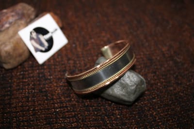 Copper Cuff With Iron thumbnail 2