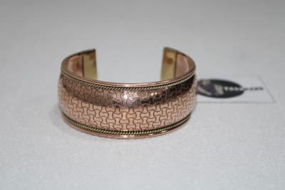 Etched Copper Cuff thumbnail 1
