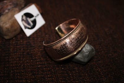 Etched Copper Cuff thumbnail 2