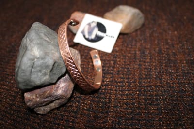 Pure Copper Cuff With Magnet thumbnail 2