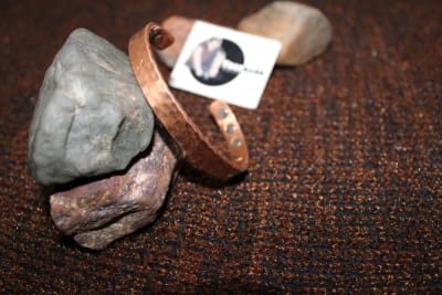 Etched Magnetic Copper Cuff thumbnail 2