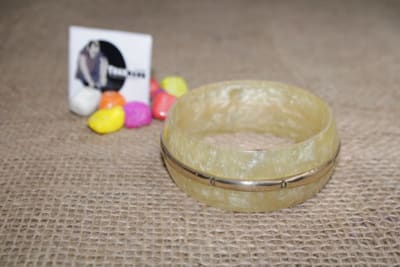 Resin Bangle With Brass Design thumbnail 2