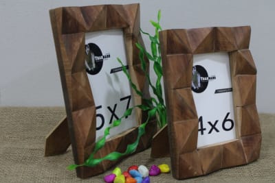 Zigzag Wooden Photo Frame thumbnail 2