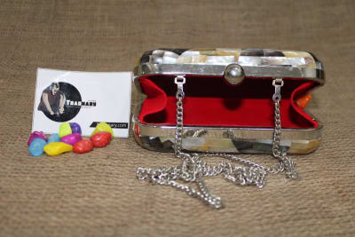 Mother Of Pearl Clutch Handbag thumbnail 3