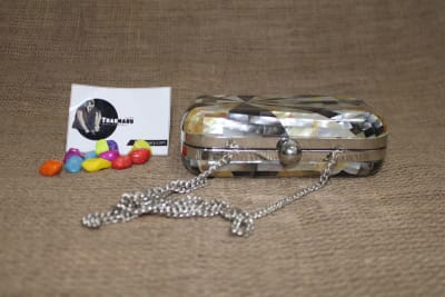 Mother Of Pearl Clutch Handbag thumbnail 4