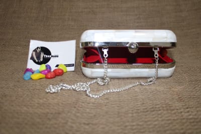 Mother of Pearl & Resin Clutch Handbag thumbnail 3