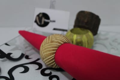Designed Wood Napkin Ring thumbnail 2