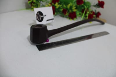 Churchwarden black Wooden Smoking Pipe thumbnail 2