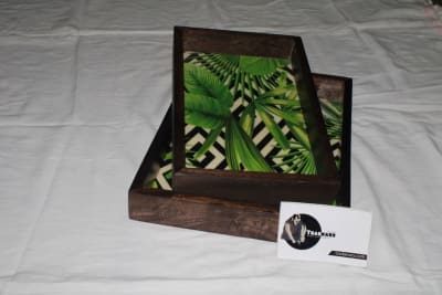 Painted Wooden Tray thumbnail 2