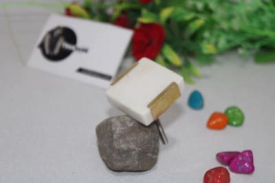 Side Brass Marble Knob thumbnail 2