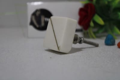 Brass Line Marble Knob thumbnail 1
