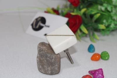 Brass Line Marble Knob thumbnail 2
