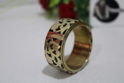 Brass Napkin Ring In Round Shape thumbnail 2