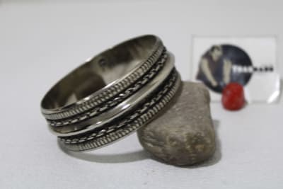 Nickel Brass Bangle Dual Pipe Design thumbnail 2