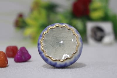 Blue And White Ceramic Knob thumbnail 2