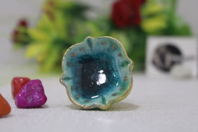 Ceramic Blue Bell Knob thumbnail 2