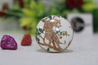 Printed Tiger Ceramic Knob thumbnail 2