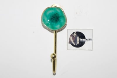 turquoise Color Ceramic Wall Hook thumbnail 1